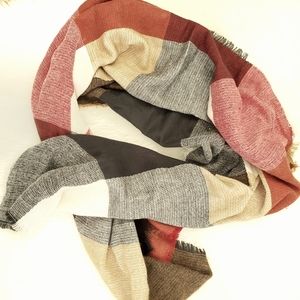 Plaid blanket scarf 30in.by 80in.Gorgeous!